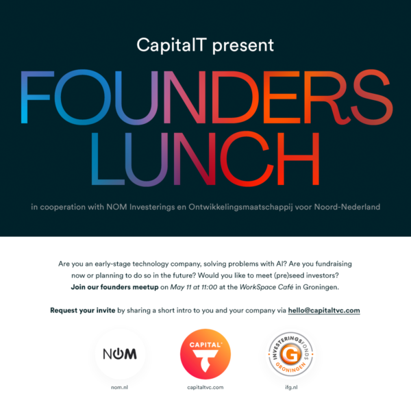 Uitnodiging: Founders Lunch CapitalT, IFG en NOM