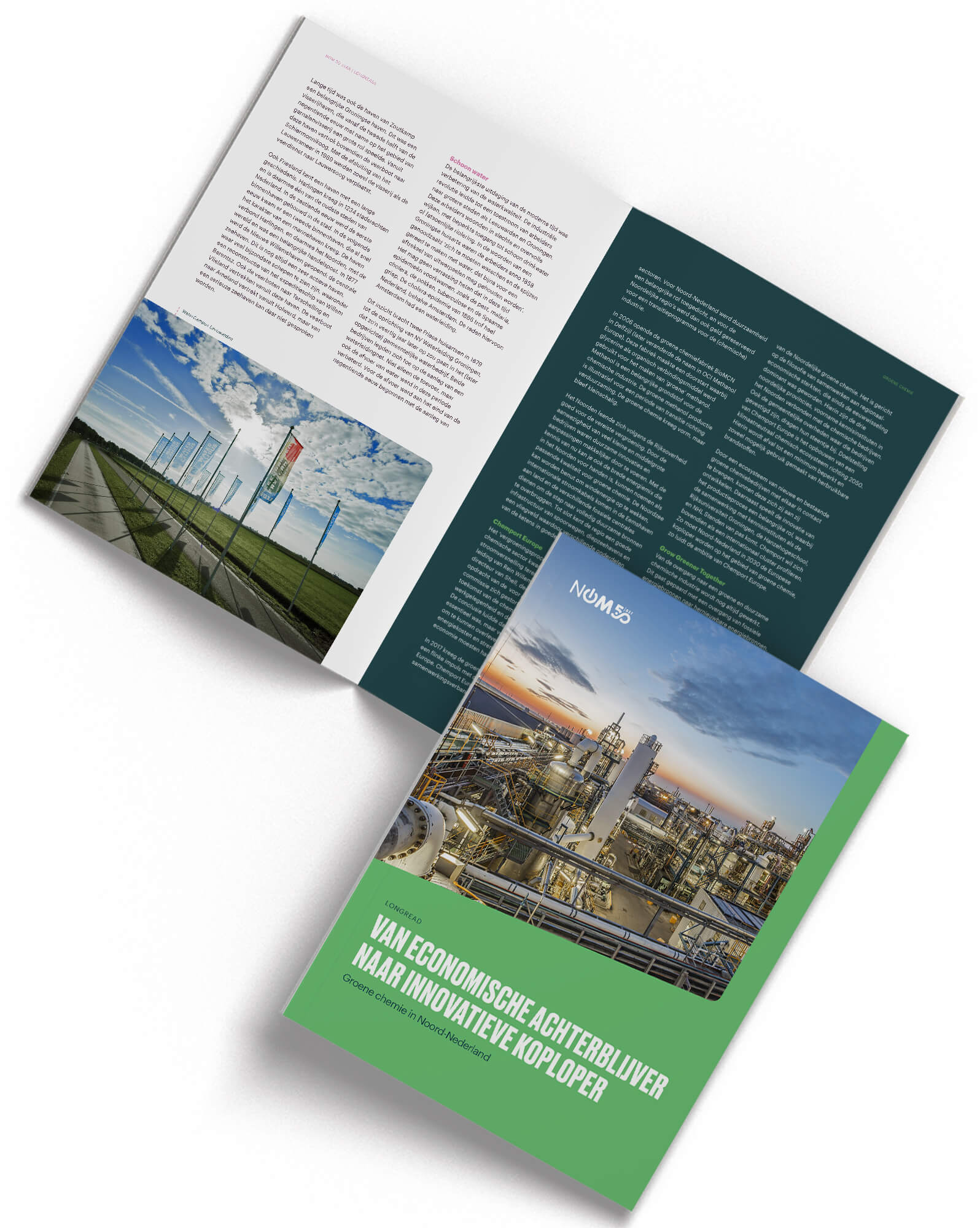 De voorkant van de longread over groene chemie