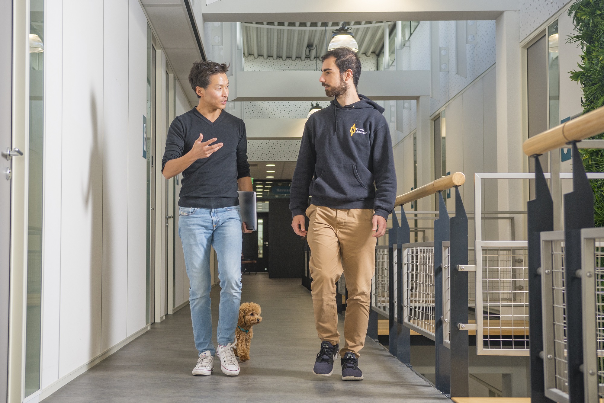 Yang Soo Kloosterhof, CEO Powerchainger en Marios Souroulla, CTO Powerchainger