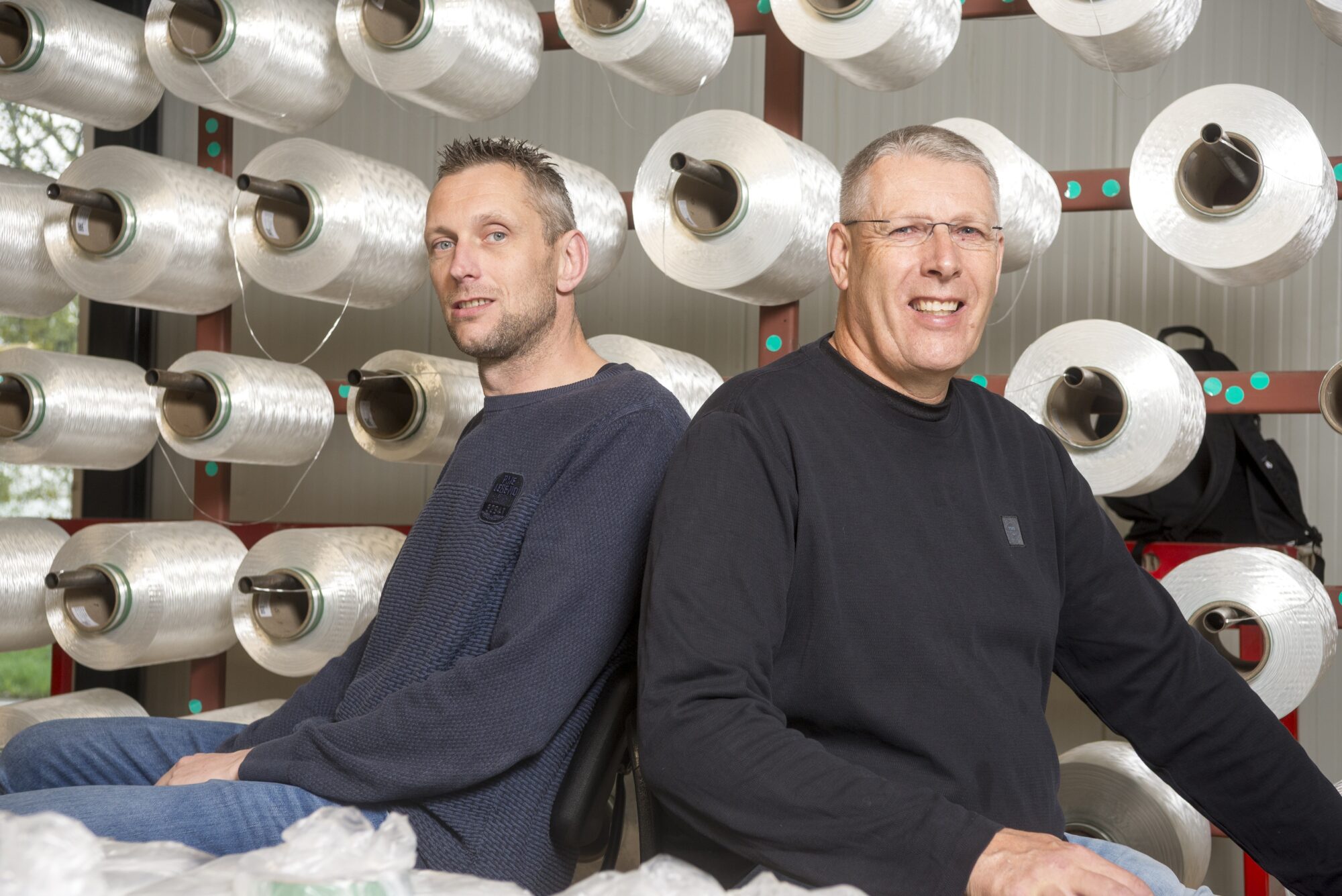 Dennis Stegmeijer (Ebotex) en Erik Boon (Ebotex)