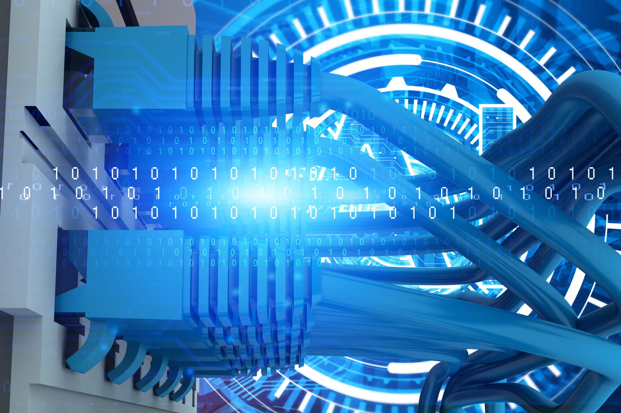 Internet Cables Connection Background