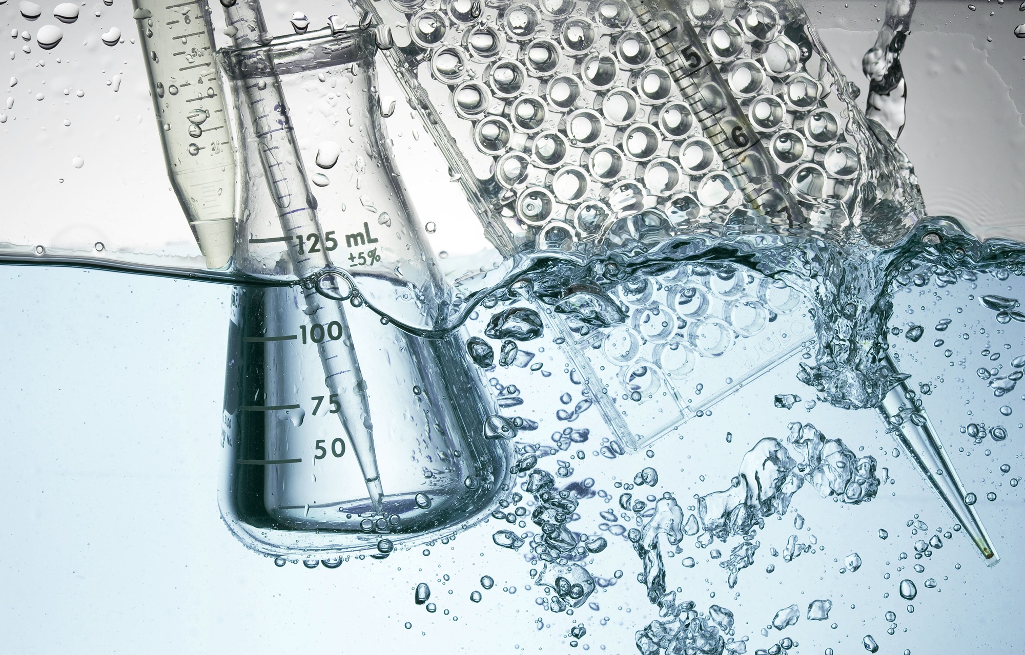 Chemical Test Tube . Medical experiment with Laboratory glass