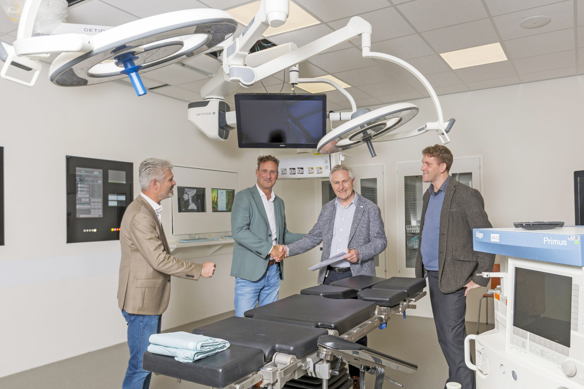 Van links naar rechts: Paul Mulder, Leo van der Burg, Martin Smit en Robin Brouwer.