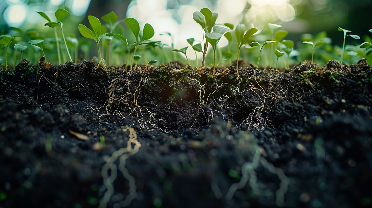 AI beeld gezonde bodem